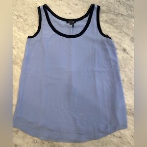 NIC+ZOE Lavender Top with Black Feminine Trim